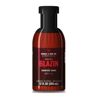 Stoten's Blazin — BBQ sauce bottle